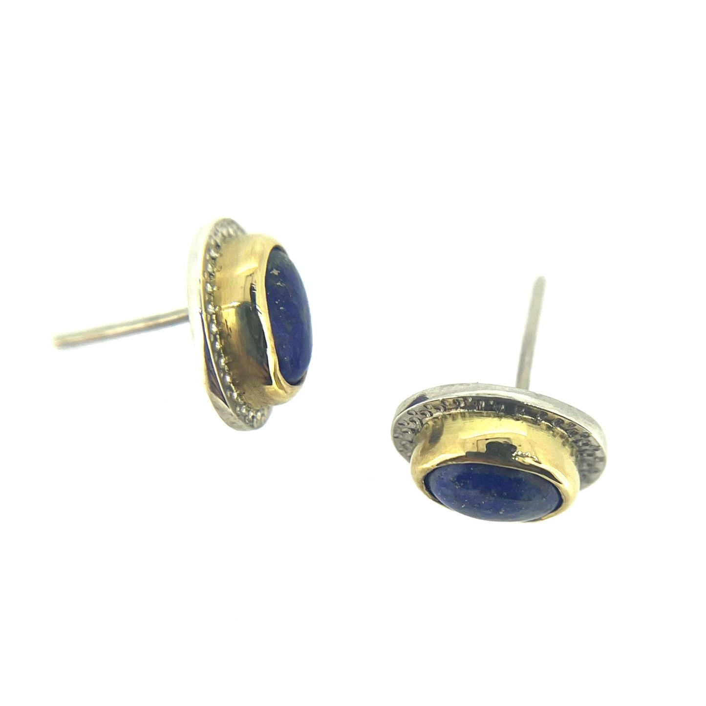 18ct Gold Lapis Lazuli Earrings - Emily Lisbeth Jewellery