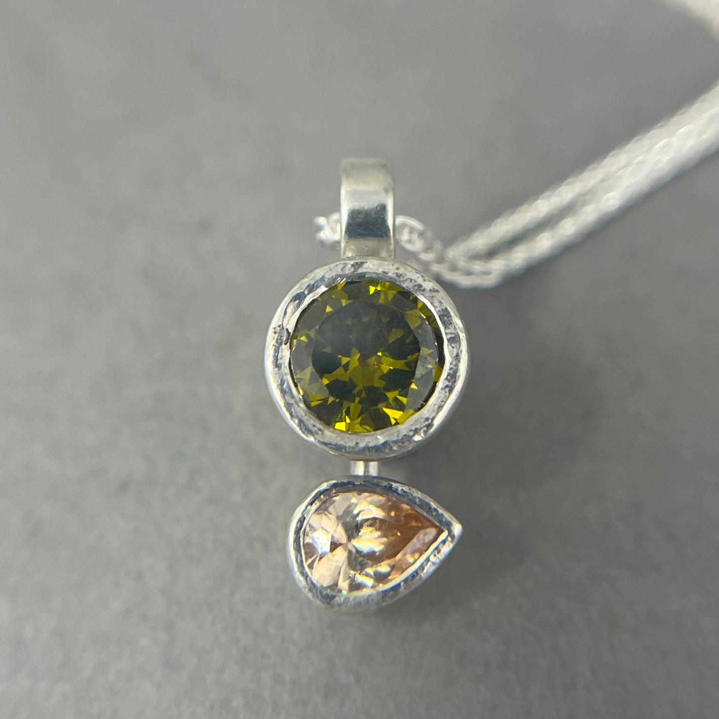 Totem Gemstone Necklace / Silver