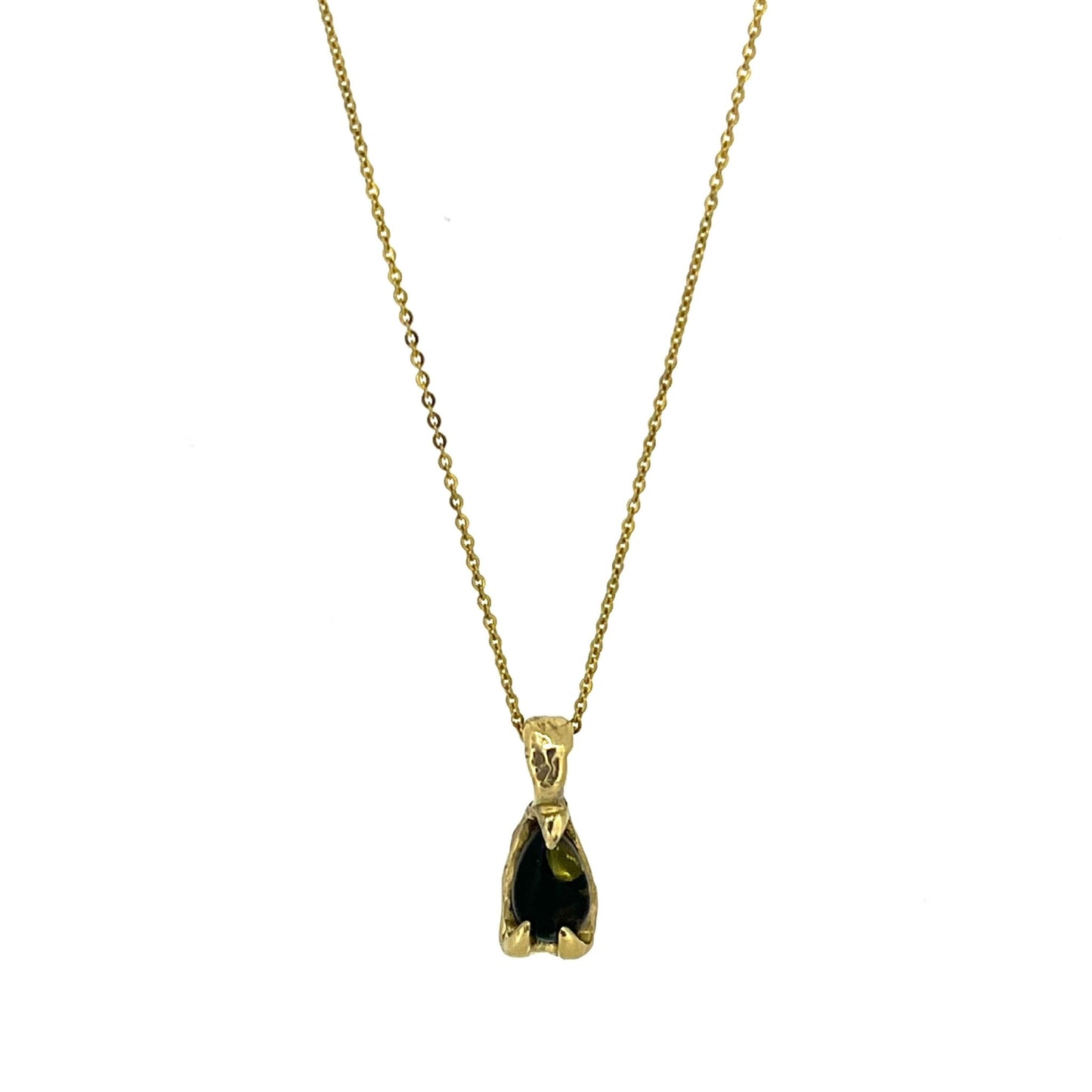 9ct Gold Molten Amber Necklace - Emily Lisbeth Jewellery