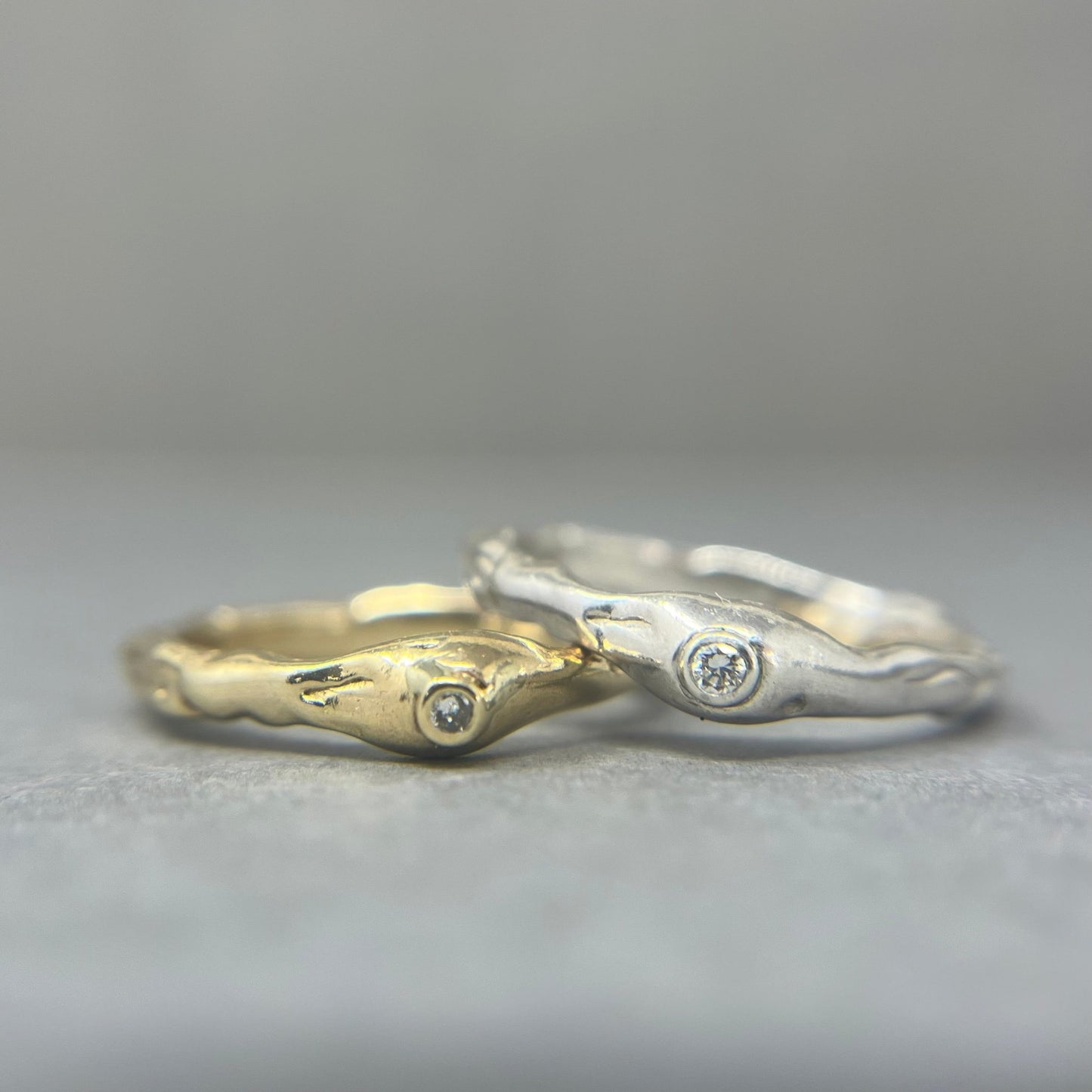 Diamond Dew Drop Gold Ring - Emily Lisbeth Jewellery
