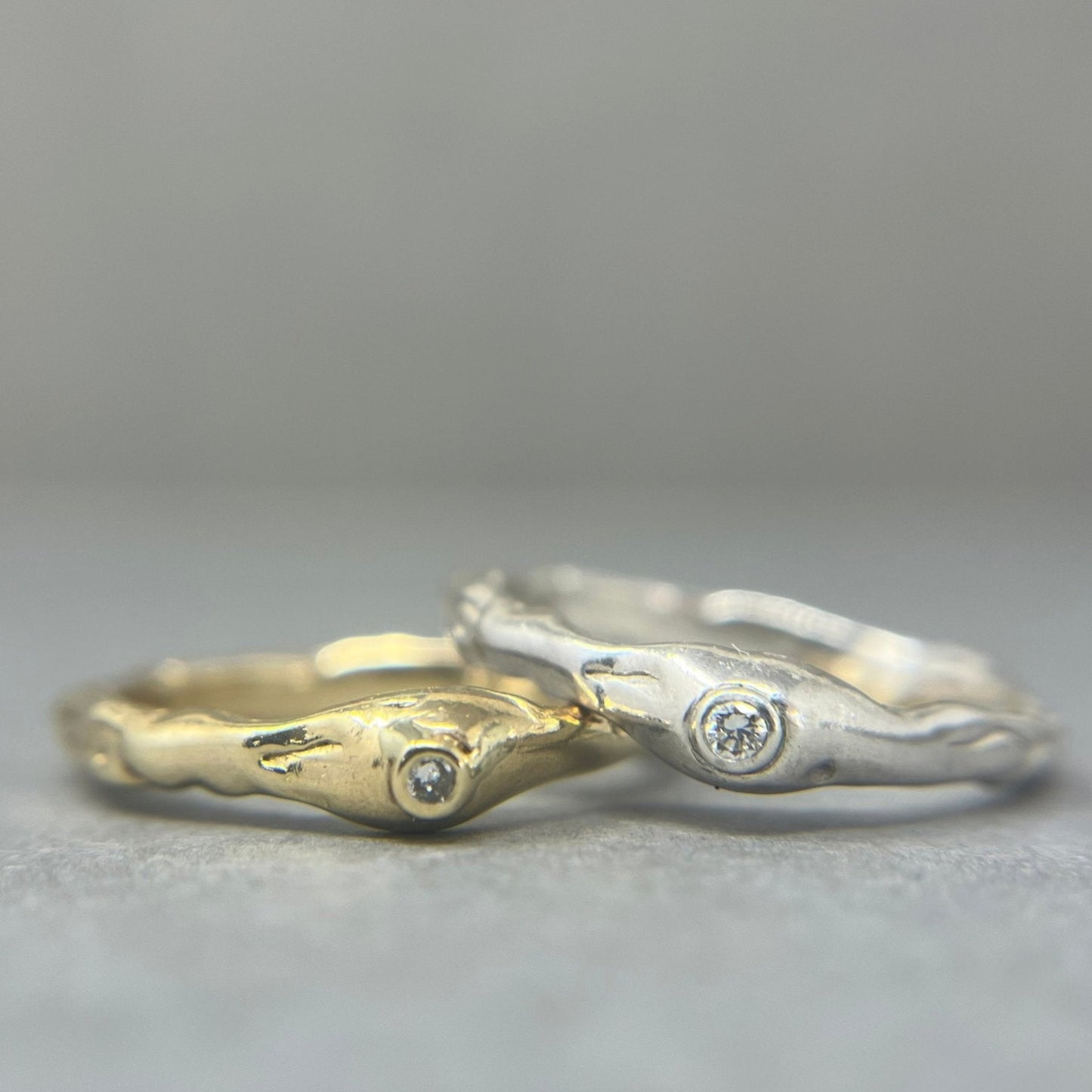 Diamond Dew Drop Gold Ring - Emily Lisbeth Jewellery