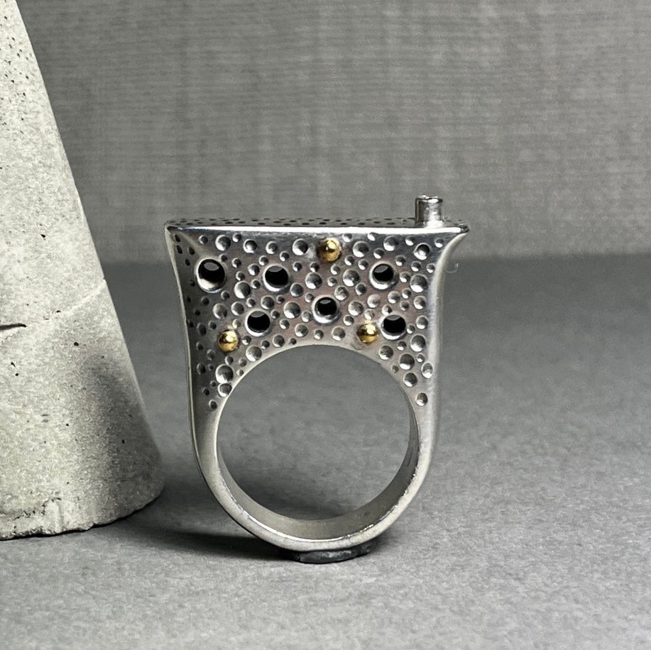 Diamond Statement Polka Dot Ring - Emily Lisbeth Jewellery
