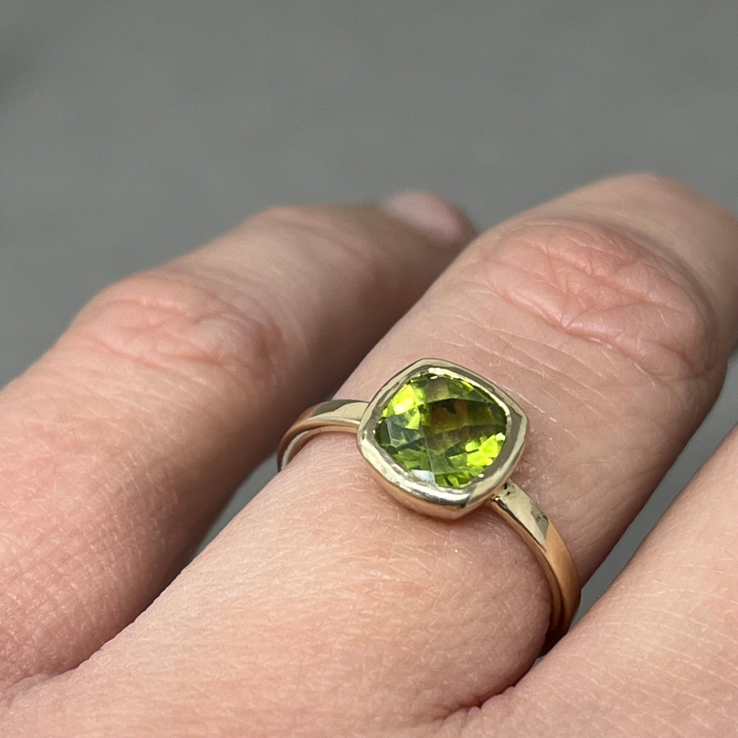 Gold Peridot Cocktail Ring - Emily Lisbeth Jewellery