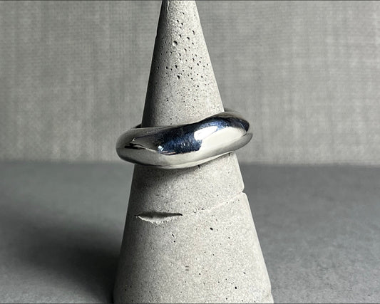Chunky Silver Wobble Ring
