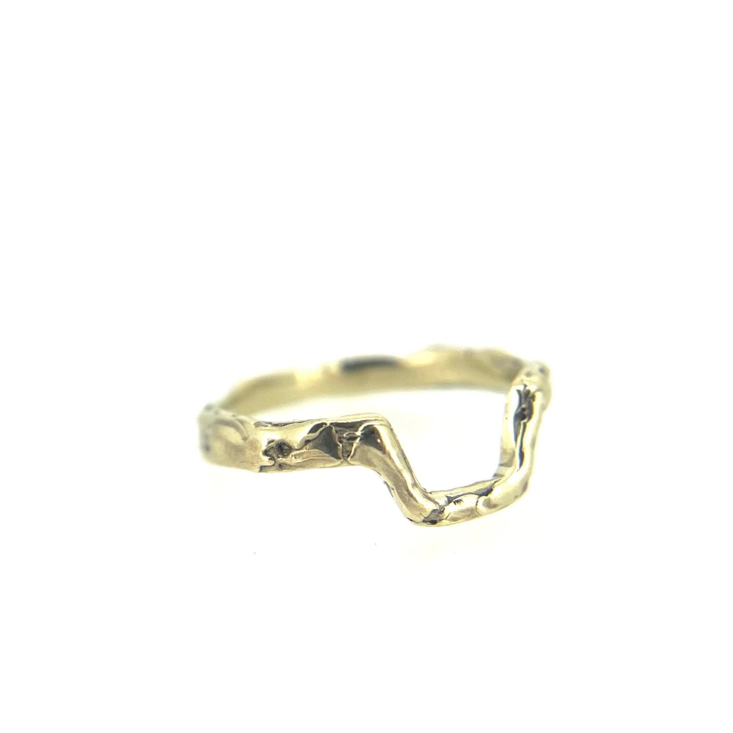 Molten Gold Jacket Ring - Emily Lisbeth Jewellery