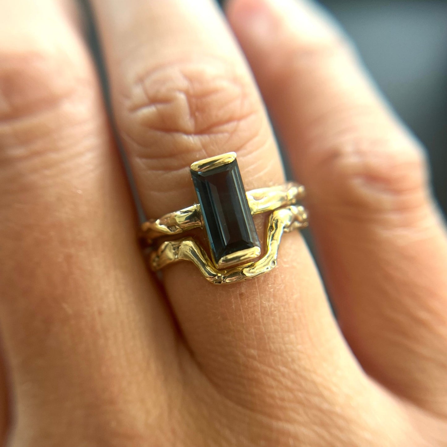Molten Gold Jacket Ring - Emily Lisbeth Jewellery