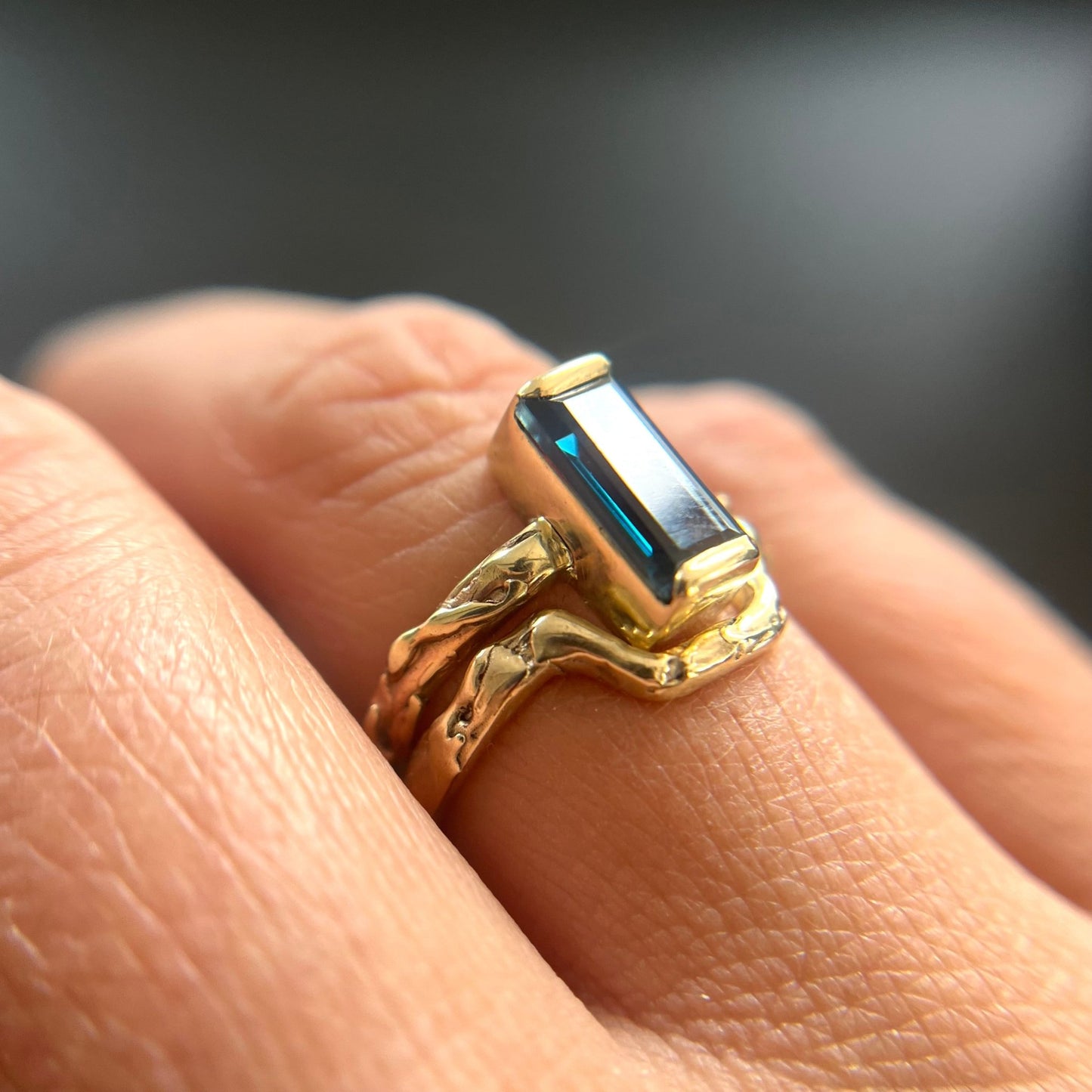 Molten Gold Jacket Ring - Emily Lisbeth Jewellery