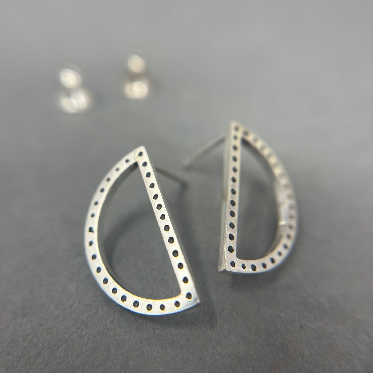 Silver Geometric Earrings - Emily Lisbeth Jewellery