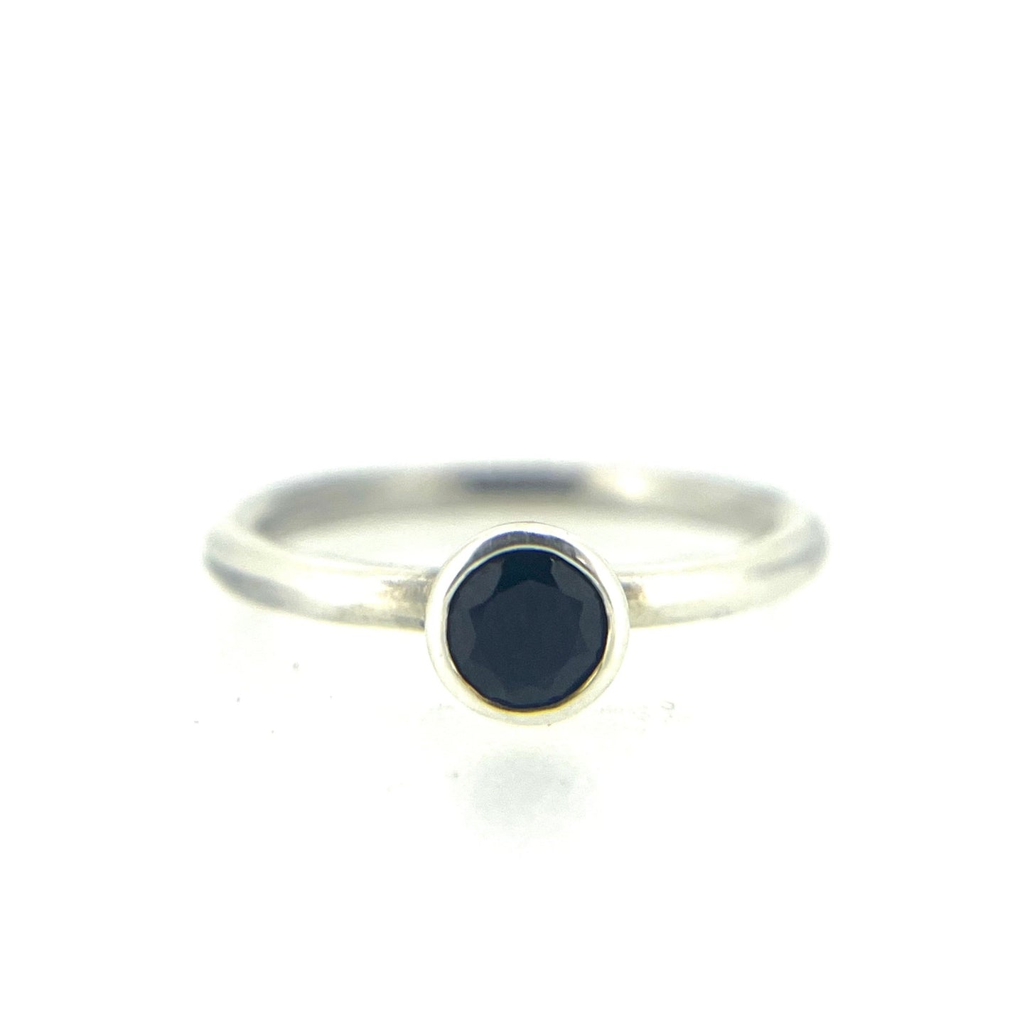 Silver Topaz Solitaire Ring - Emily Lisbeth Jewellery