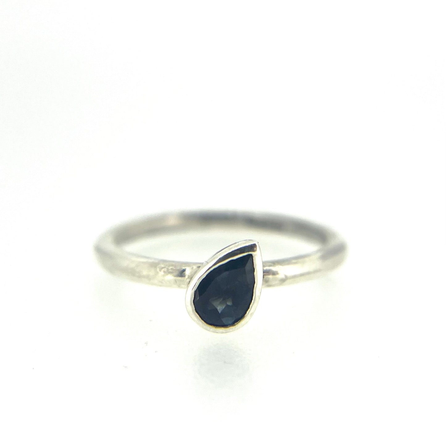 Silver Topaz Teardrop Ring - Emily Lisbeth Jewellery