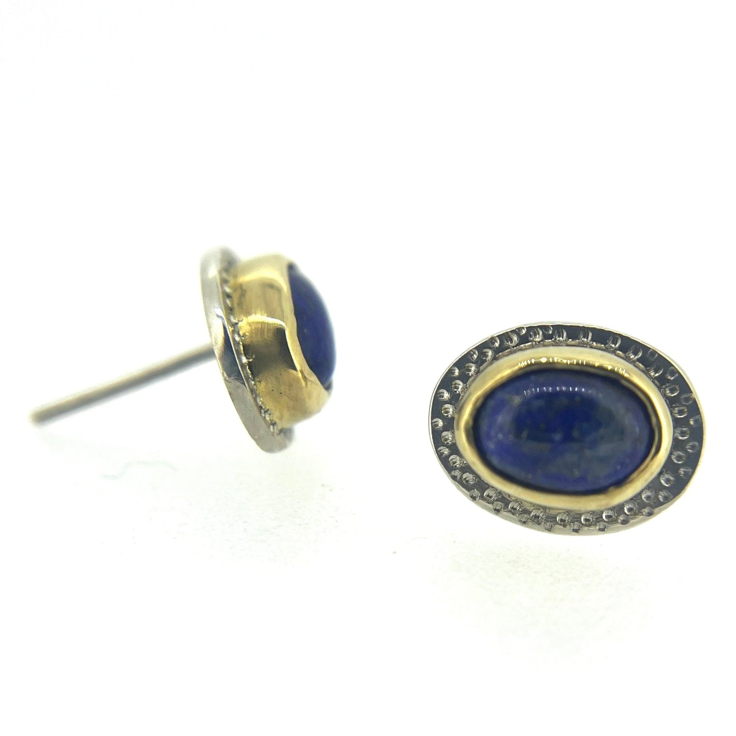 18ct Gold Lapis Lazuli Earrings - Emily Lisbeth Jewellery