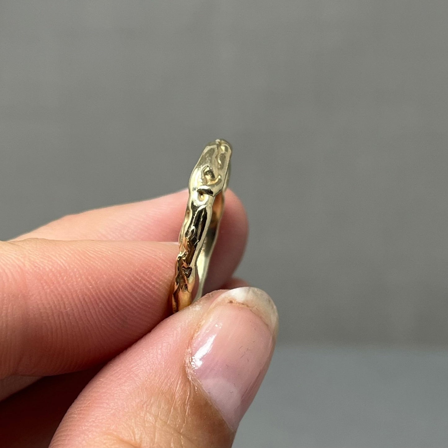 3mm Molten Gold Wedding Ring - Emily Lisbeth Jewellery