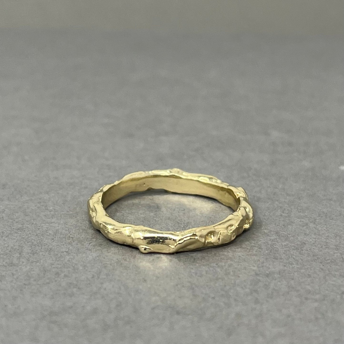 3mm Molten Gold Wedding Ring - Emily Lisbeth Jewellery