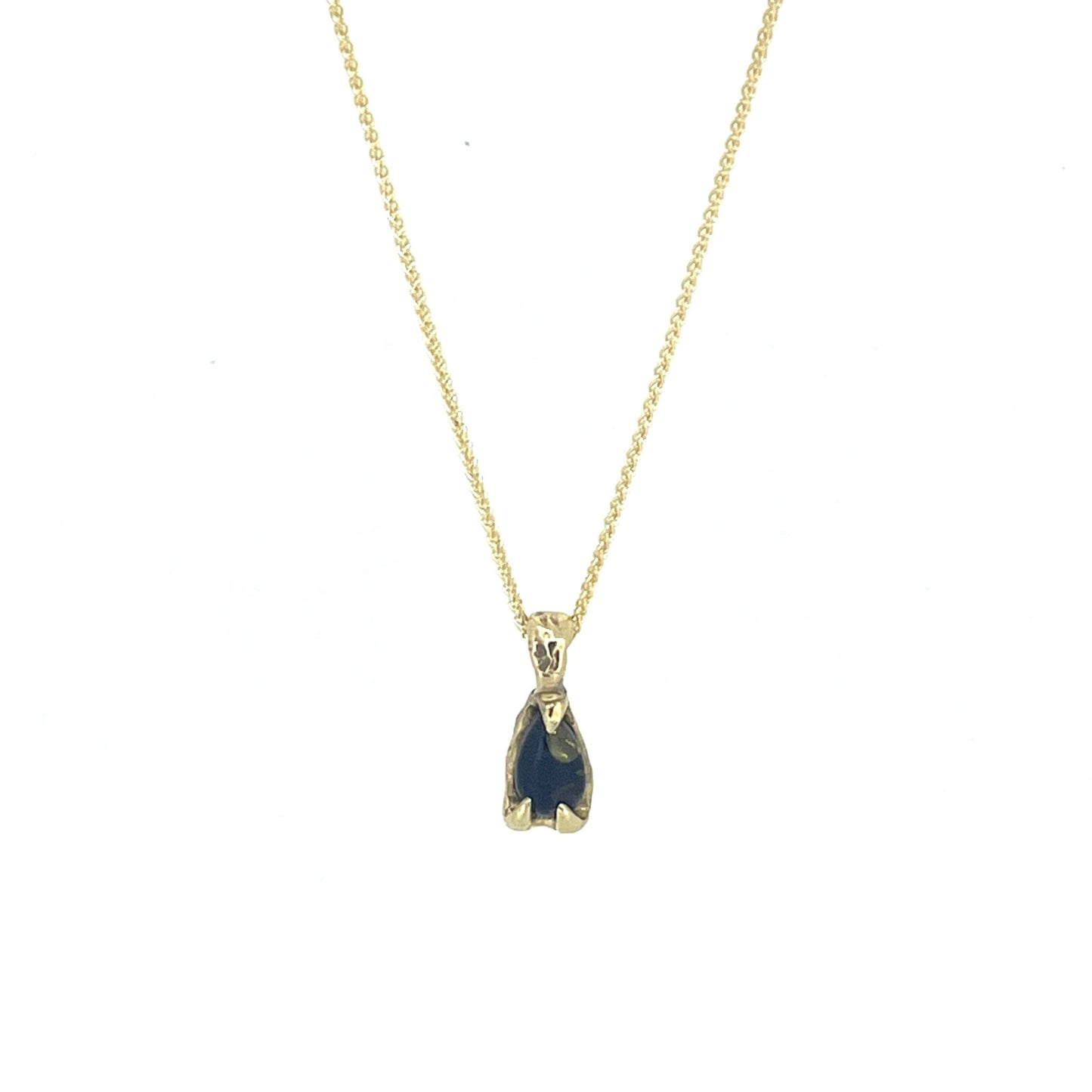 9ct Gold Molten Amber Pendant - Emily Lisbeth Jewellery