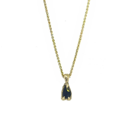 9ct Gold Molten Amber Pendant - Emily Lisbeth Jewellery