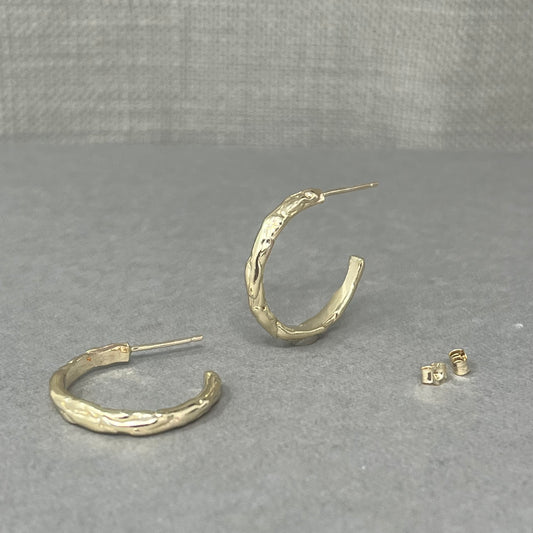Molten Hoops / Silver or Gold