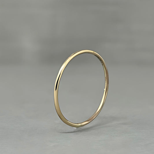 1mm Thin Gold Wedding Ring