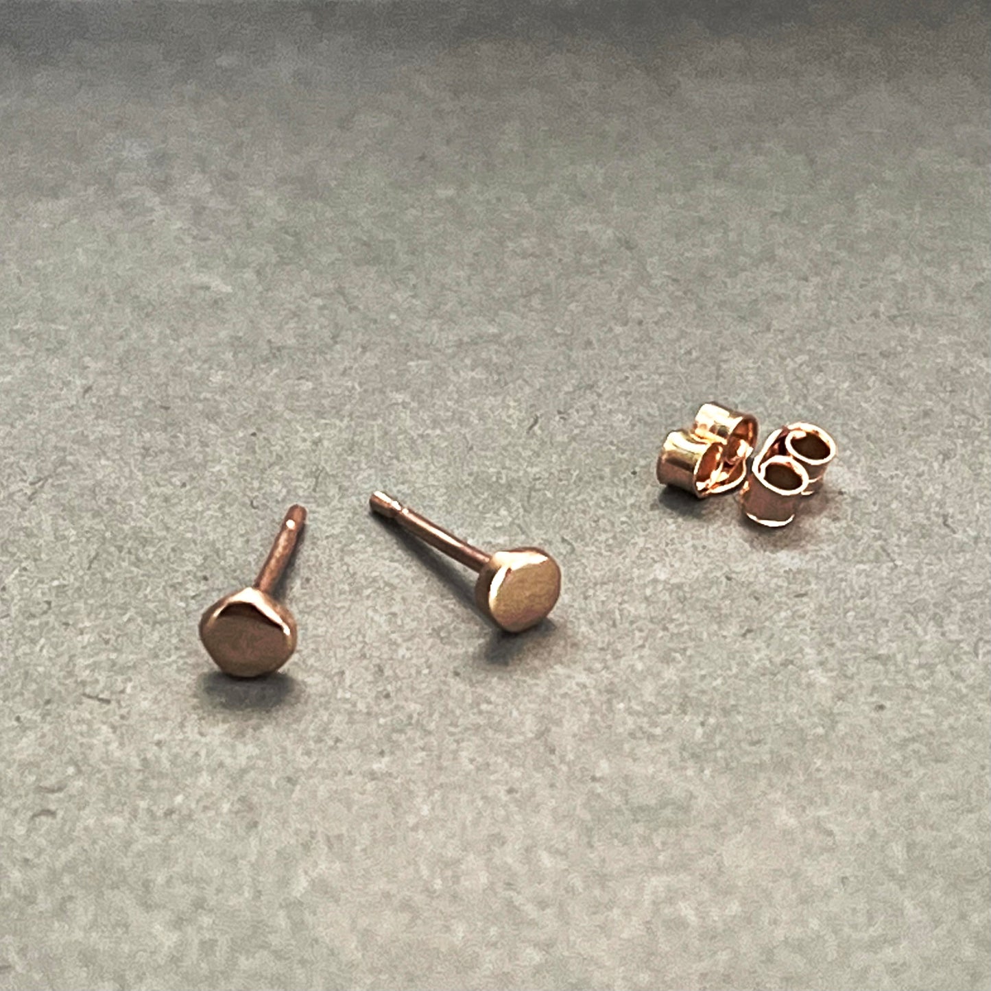 Tiny Dot Studs / Sterling Silver or 9ct Gold