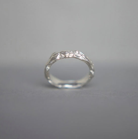 Molten wedding ring/ Silver or gold