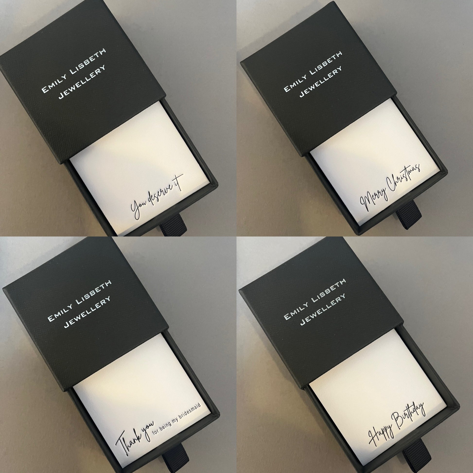 Presentation card options