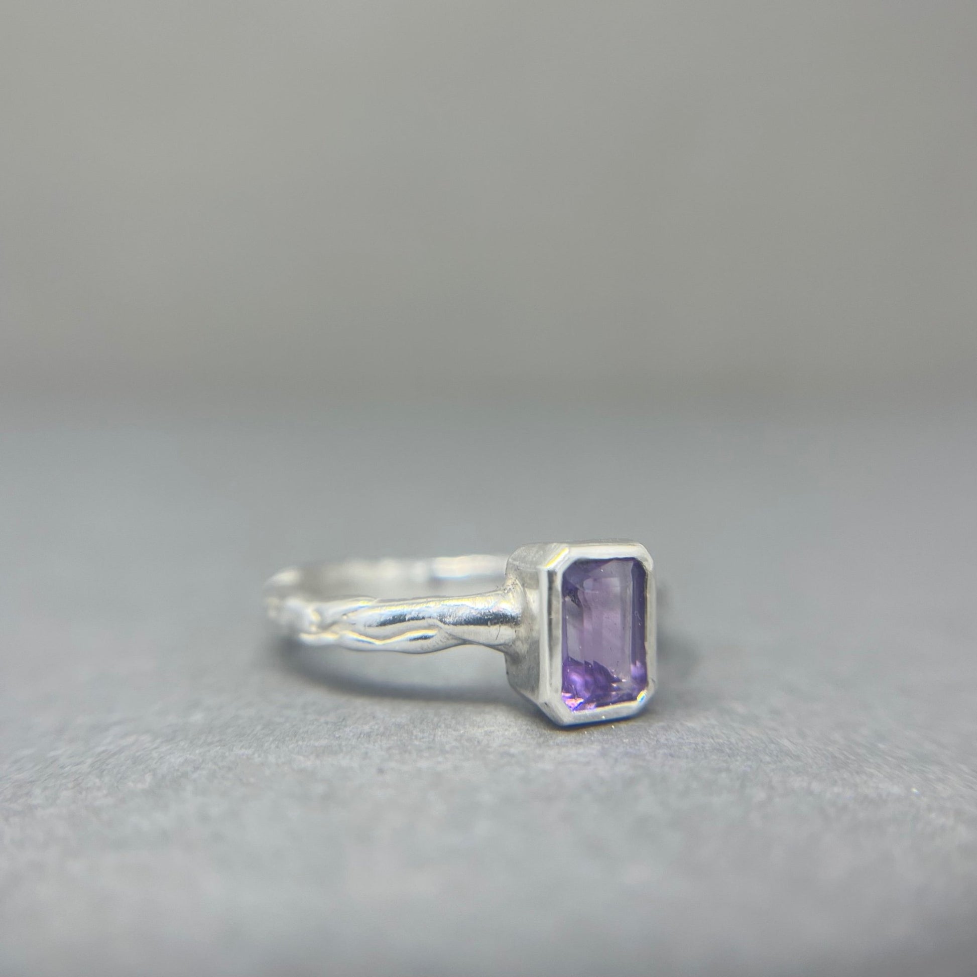 Amethyst Molten Cocktail Ring - Emily Lisbeth Jewellery