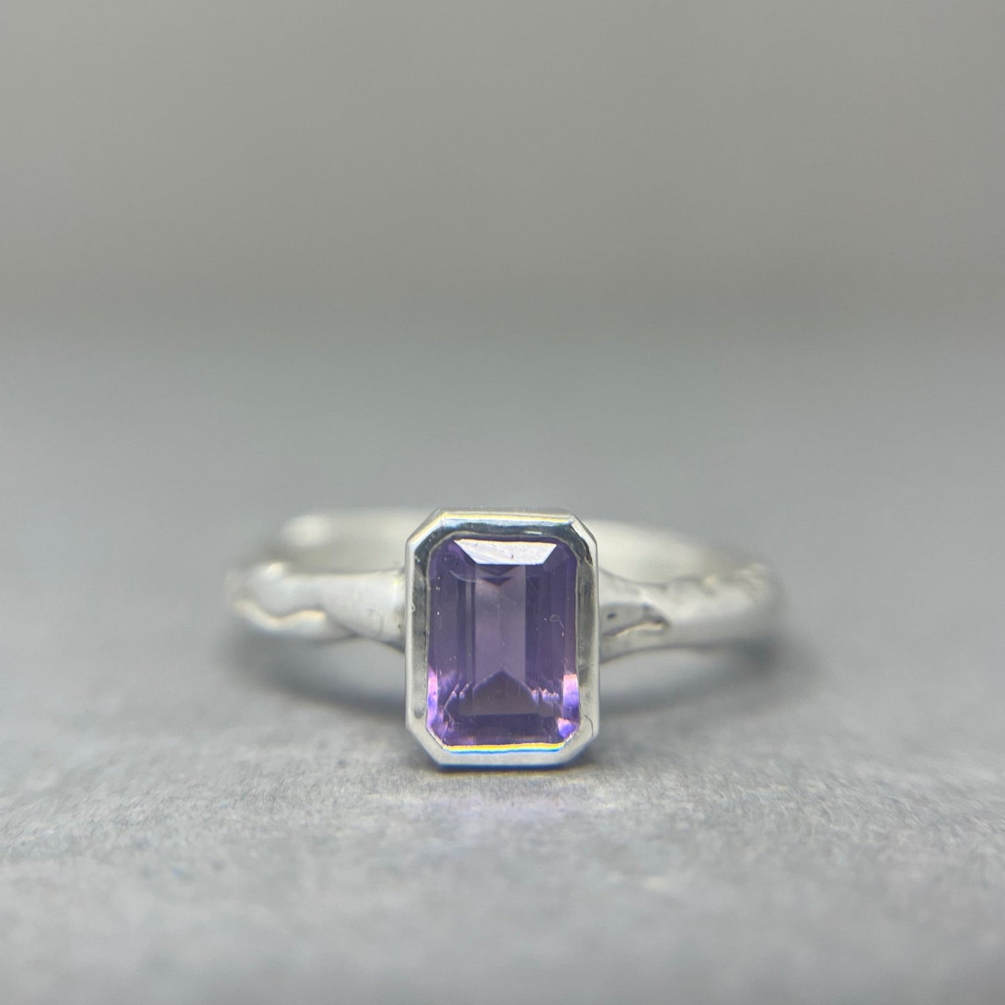 Amethyst Molten Cocktail Ring - Emily Lisbeth Jewellery