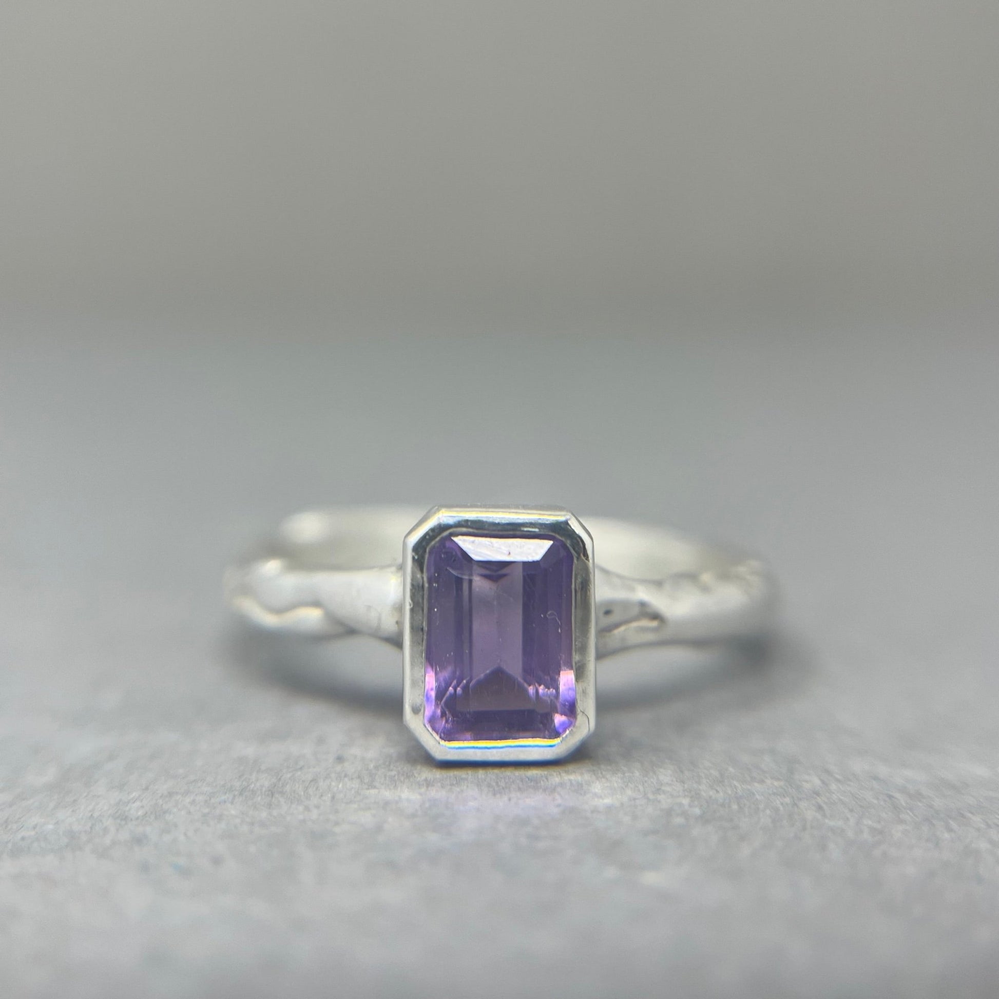 Amethyst Molten Cocktail Ring - Emily Lisbeth Jewellery