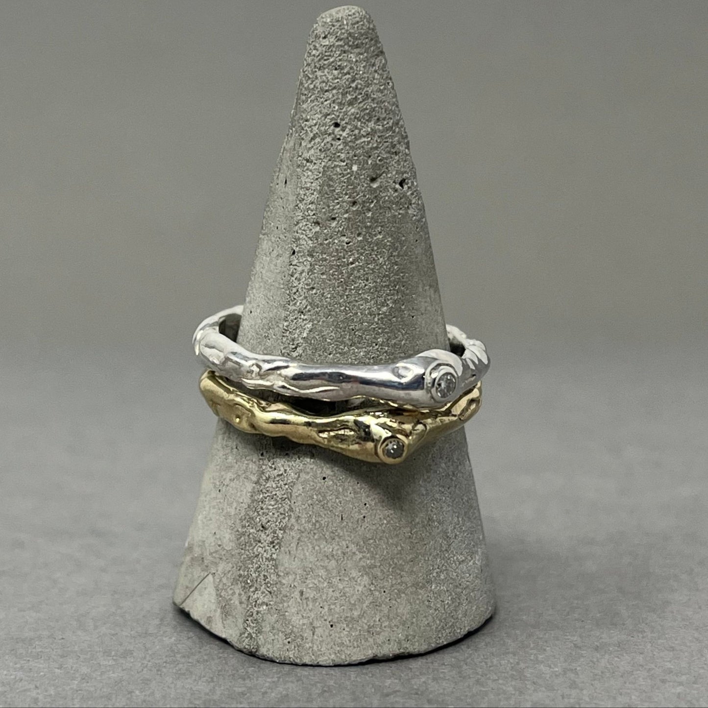 Diamond Dew Drop Gold Ring - Emily Lisbeth Jewellery