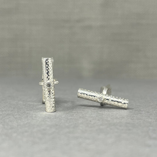 Dotty Diamond Cufflinks - Emily Lisbeth Jewellery