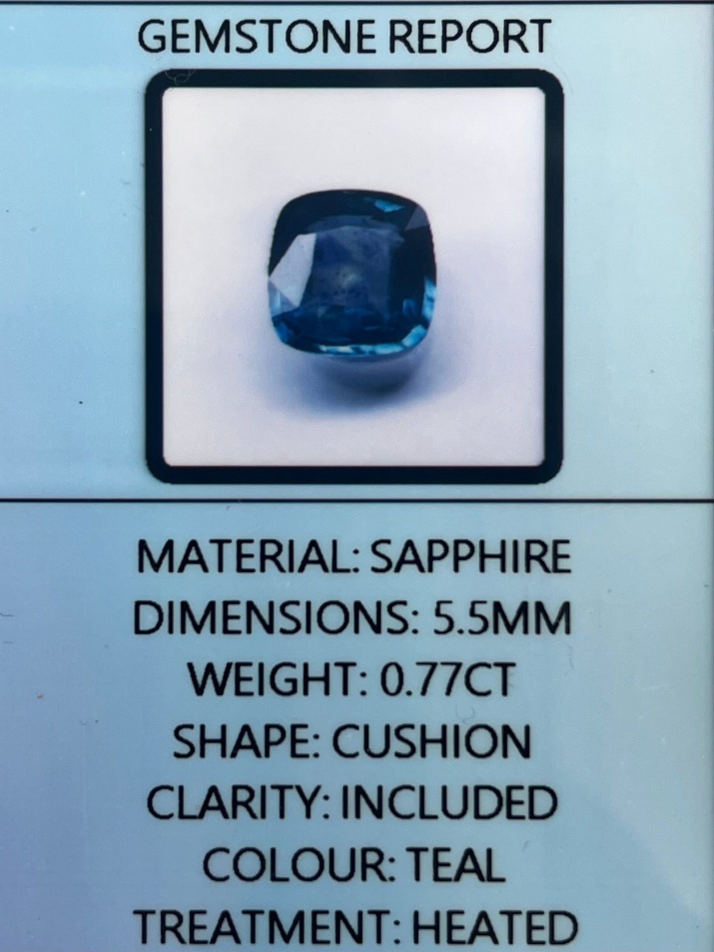 Gold and Teal Montana Sapphire Cocktail Ring - Emily Lisbeth Jewellery