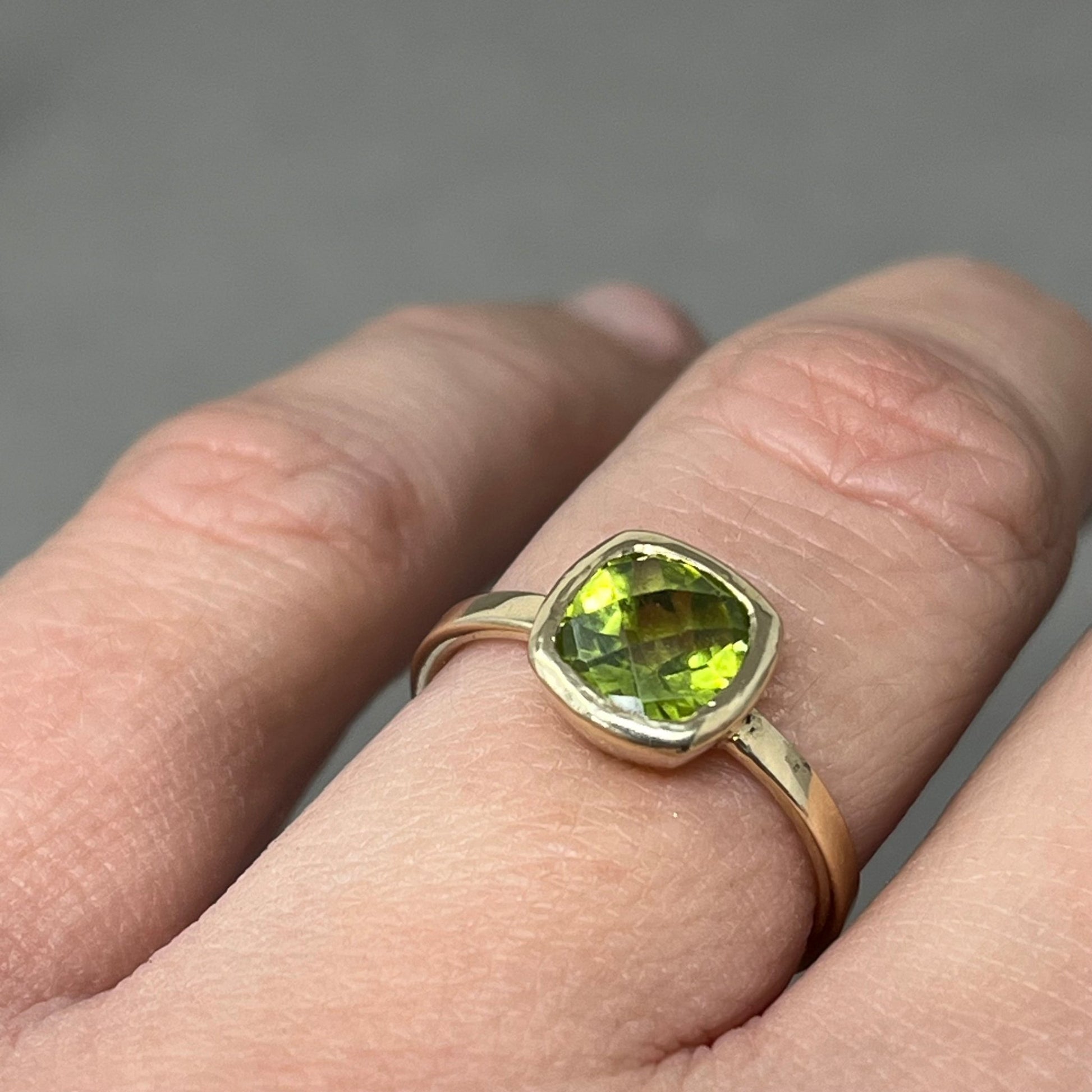 Gold Peridot Cocktail Ring - Emily Lisbeth Jewellery