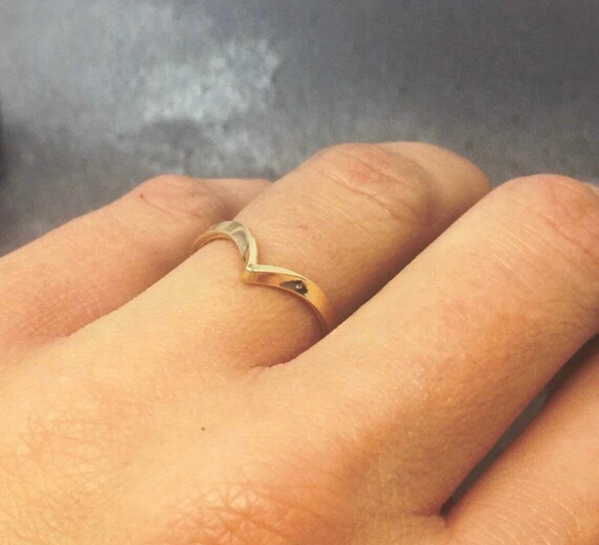 Wishbone Wedding Ring