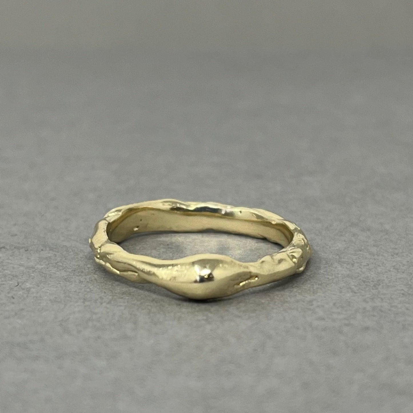 Molten Gold Dew Drop Ring - Emily Lisbeth Jewellery