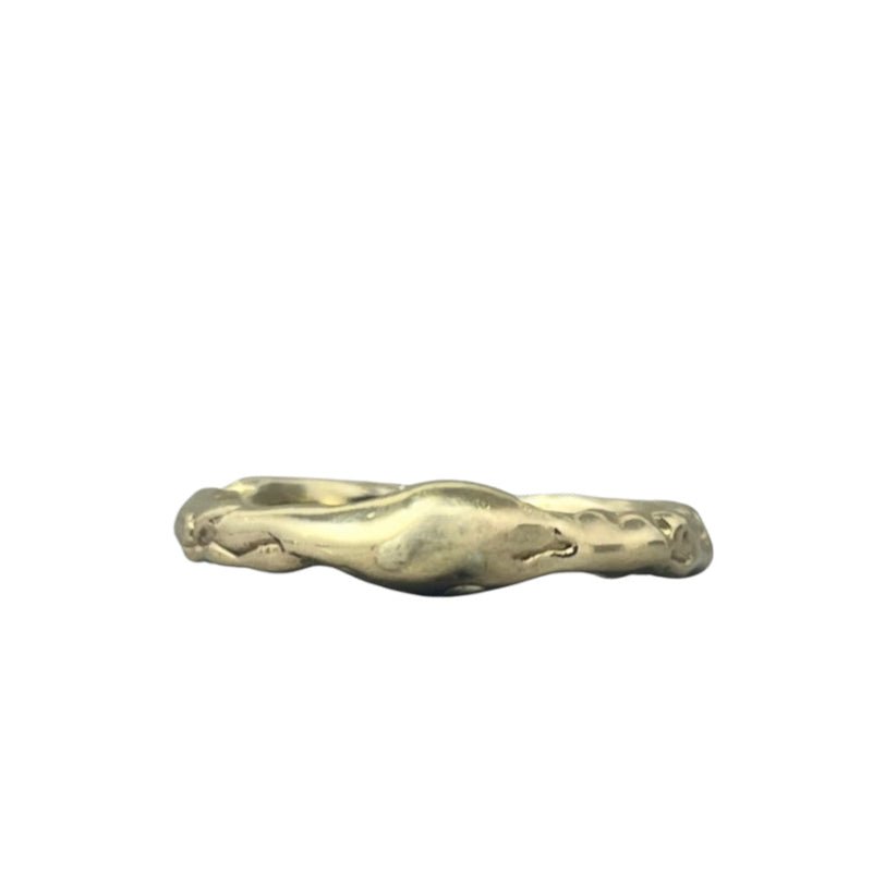 Molten Gold Dew Drop Ring - Emily Lisbeth Jewellery