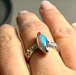 Molten Labradorite Ring - Emily Lisbeth Jewellery