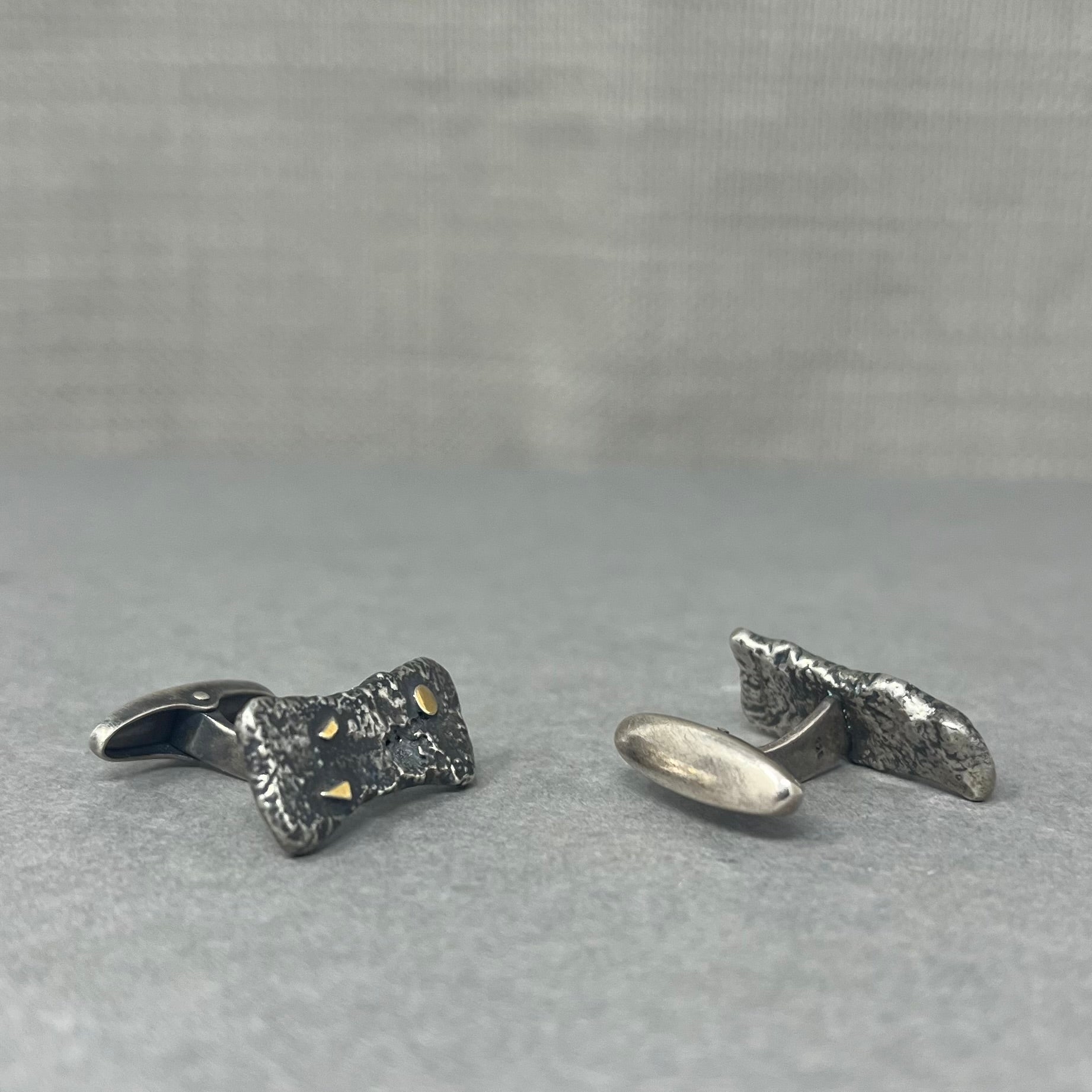 Rustic Fused Cufflinks - Emily Lisbeth Jewellery