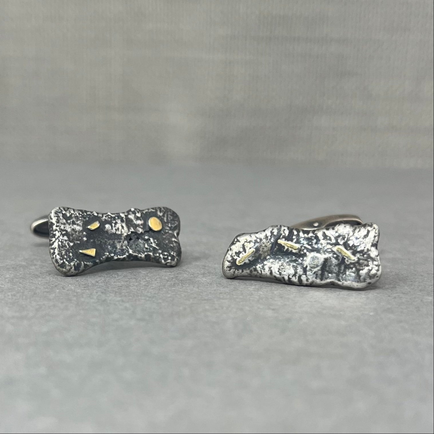 Rustic Fused Cufflinks - Emily Lisbeth Jewellery
