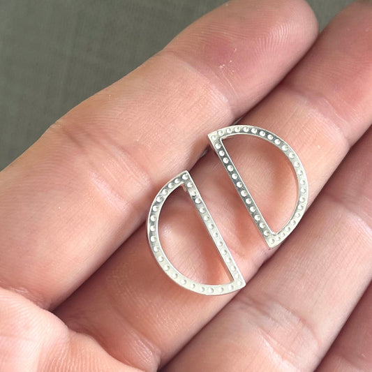 Silver Geometric Earrings - Emily Lisbeth Jewellery
