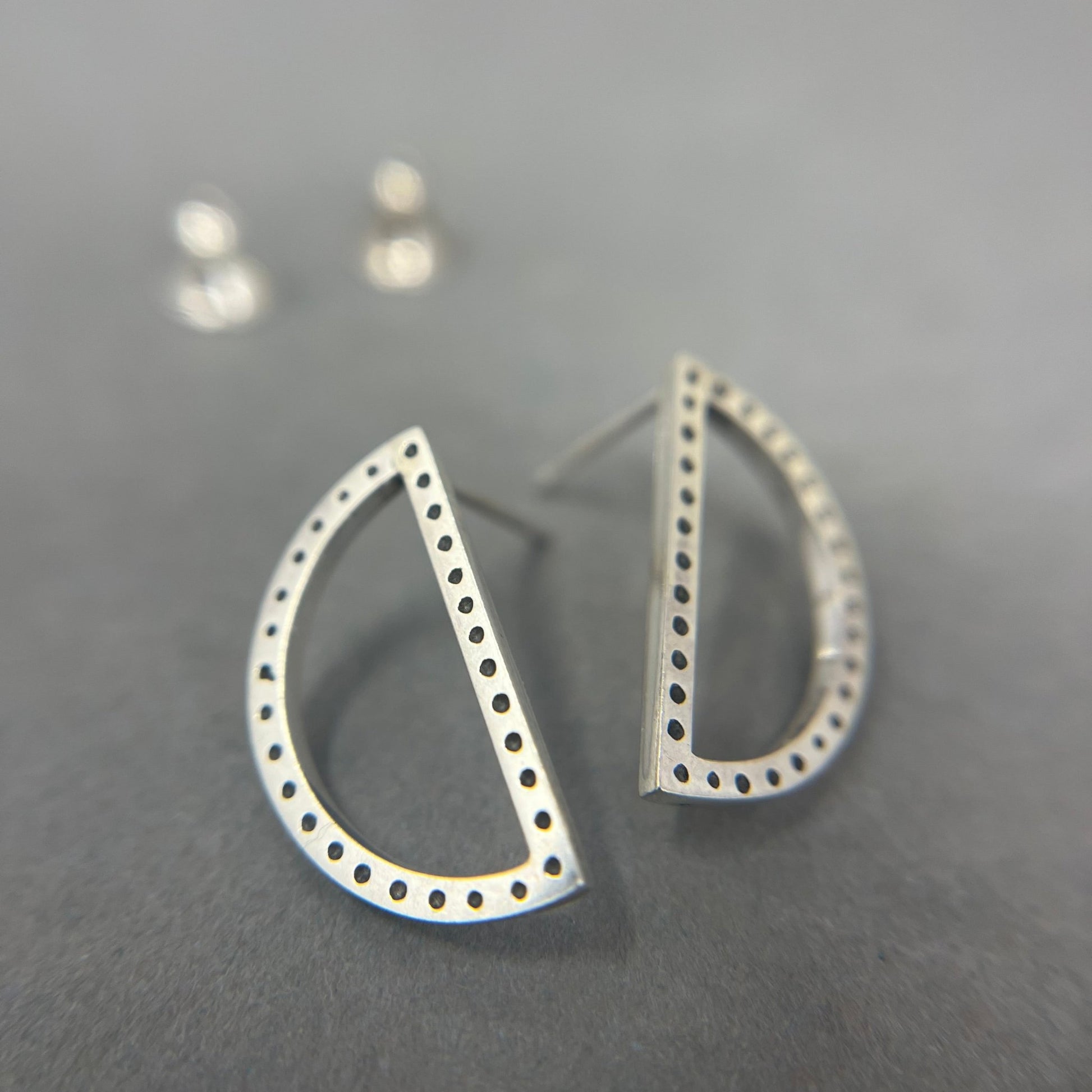 Silver Geometric Earrings - Emily Lisbeth Jewellery