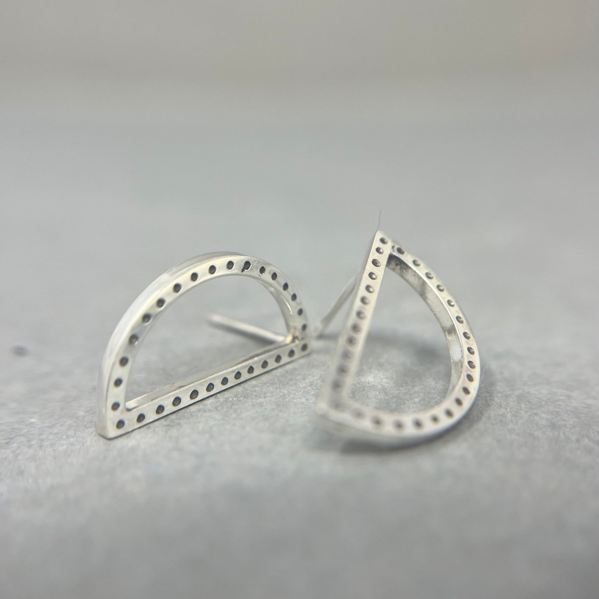 Silver Geometric Earrings - Emily Lisbeth Jewellery