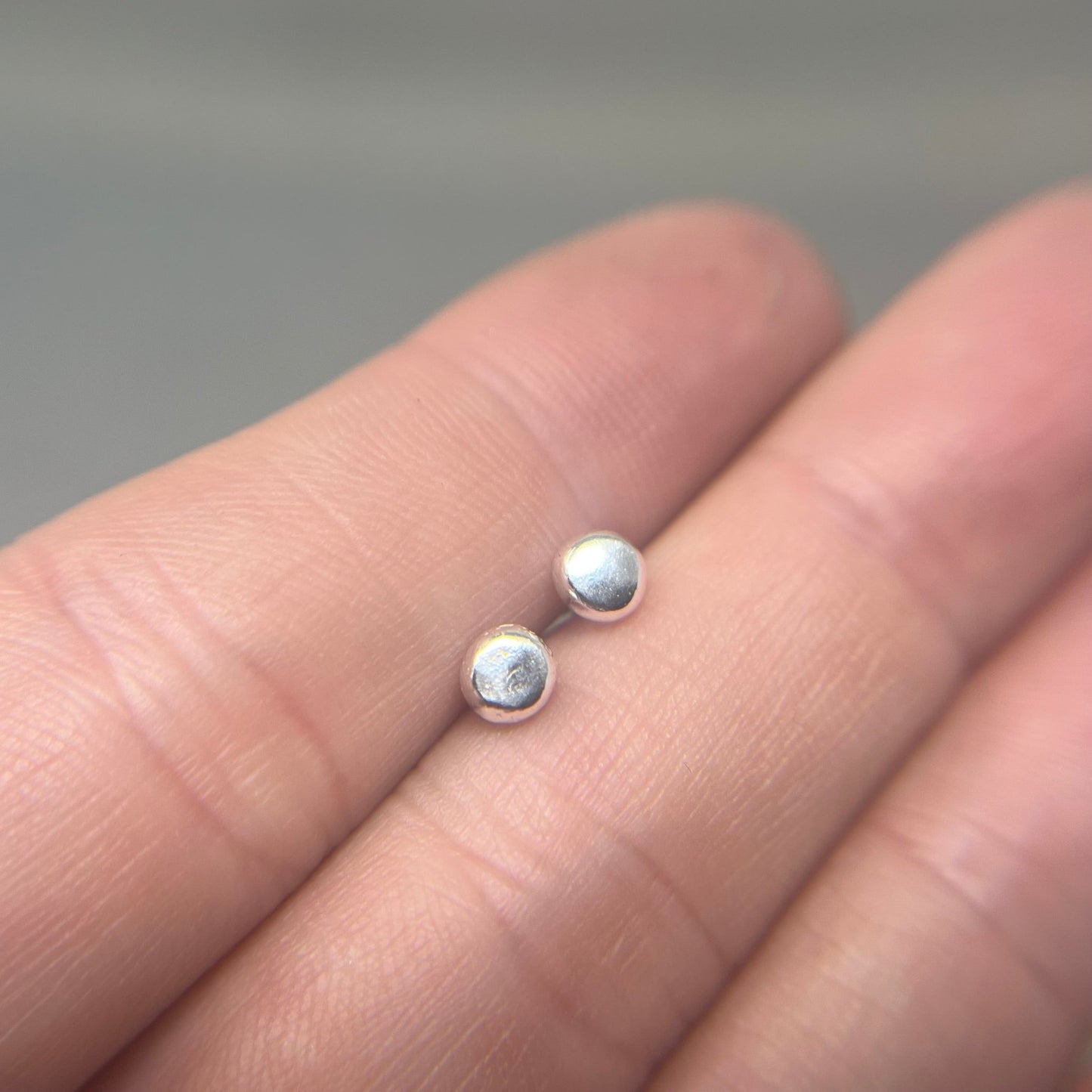 Silver mini dot studs - Emily Lisbeth Jewellery