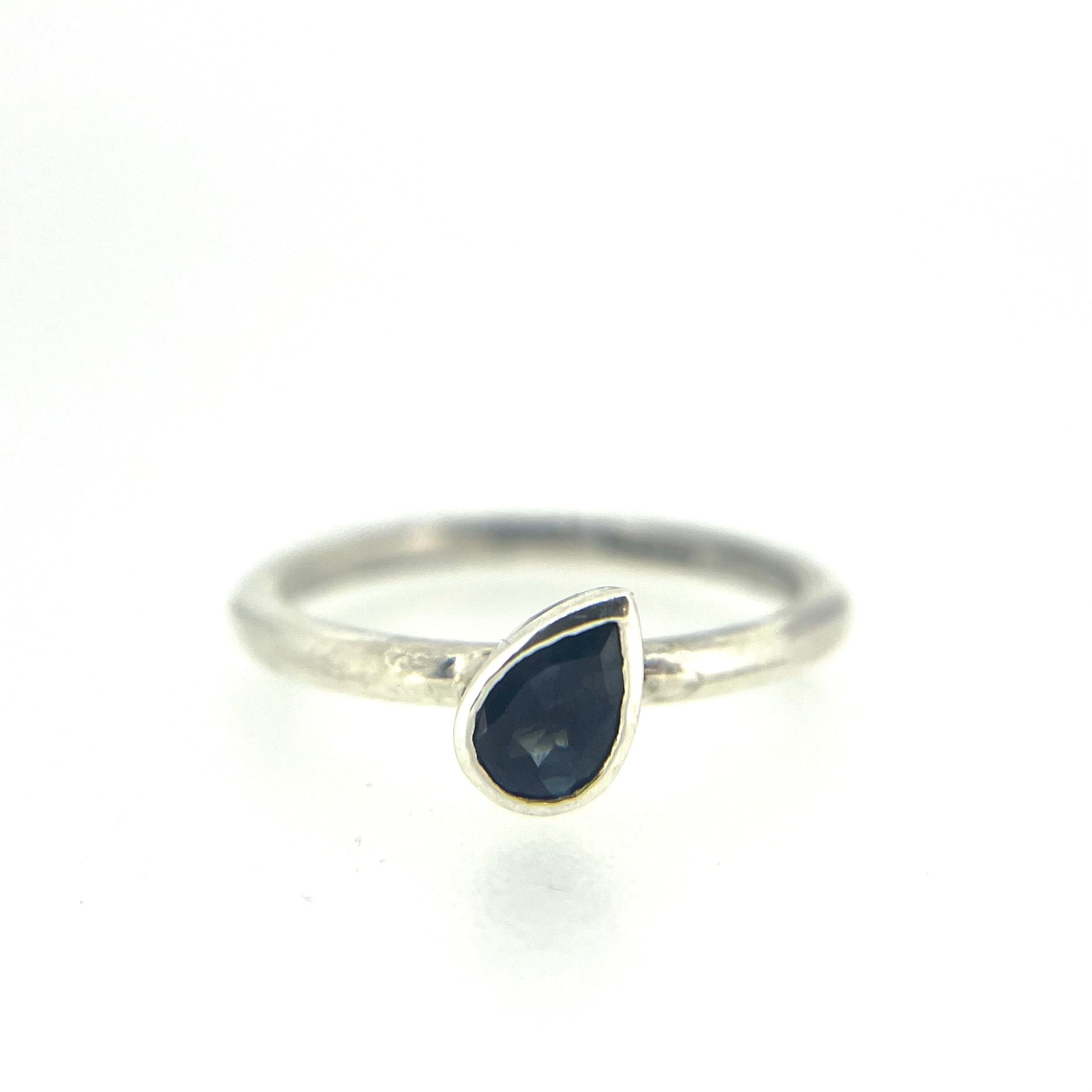 Silver Topaz Teardrop Ring - Emily Lisbeth Jewellery