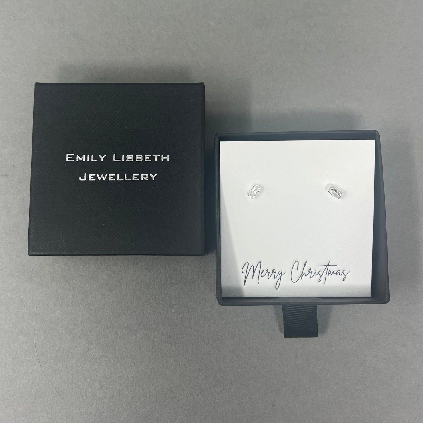 Small Silver Molten Studs - Emily Lisbeth Jewellery