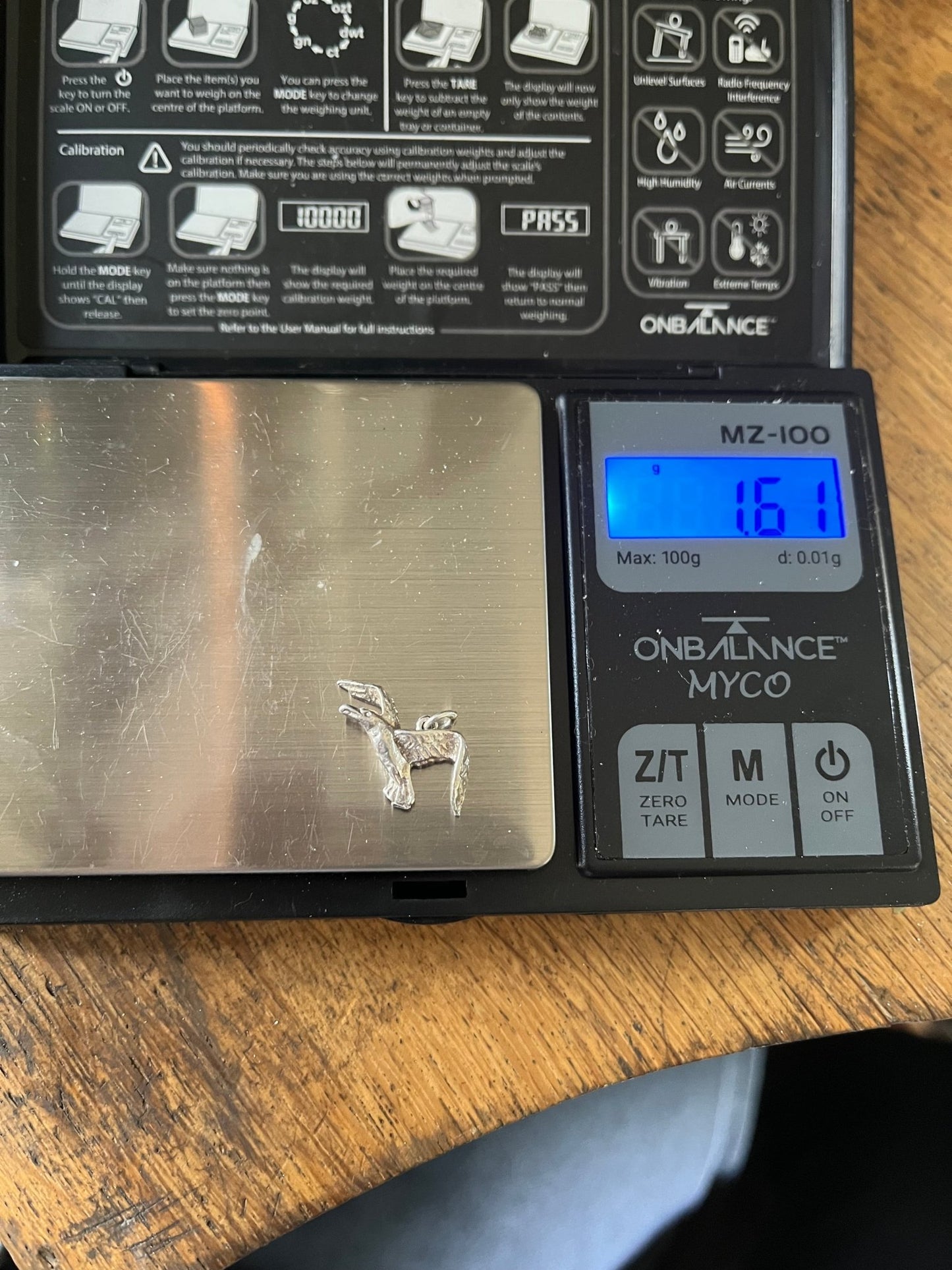 Vintage 1960's Silver Bird Charm - Emily Lisbeth Jewellery