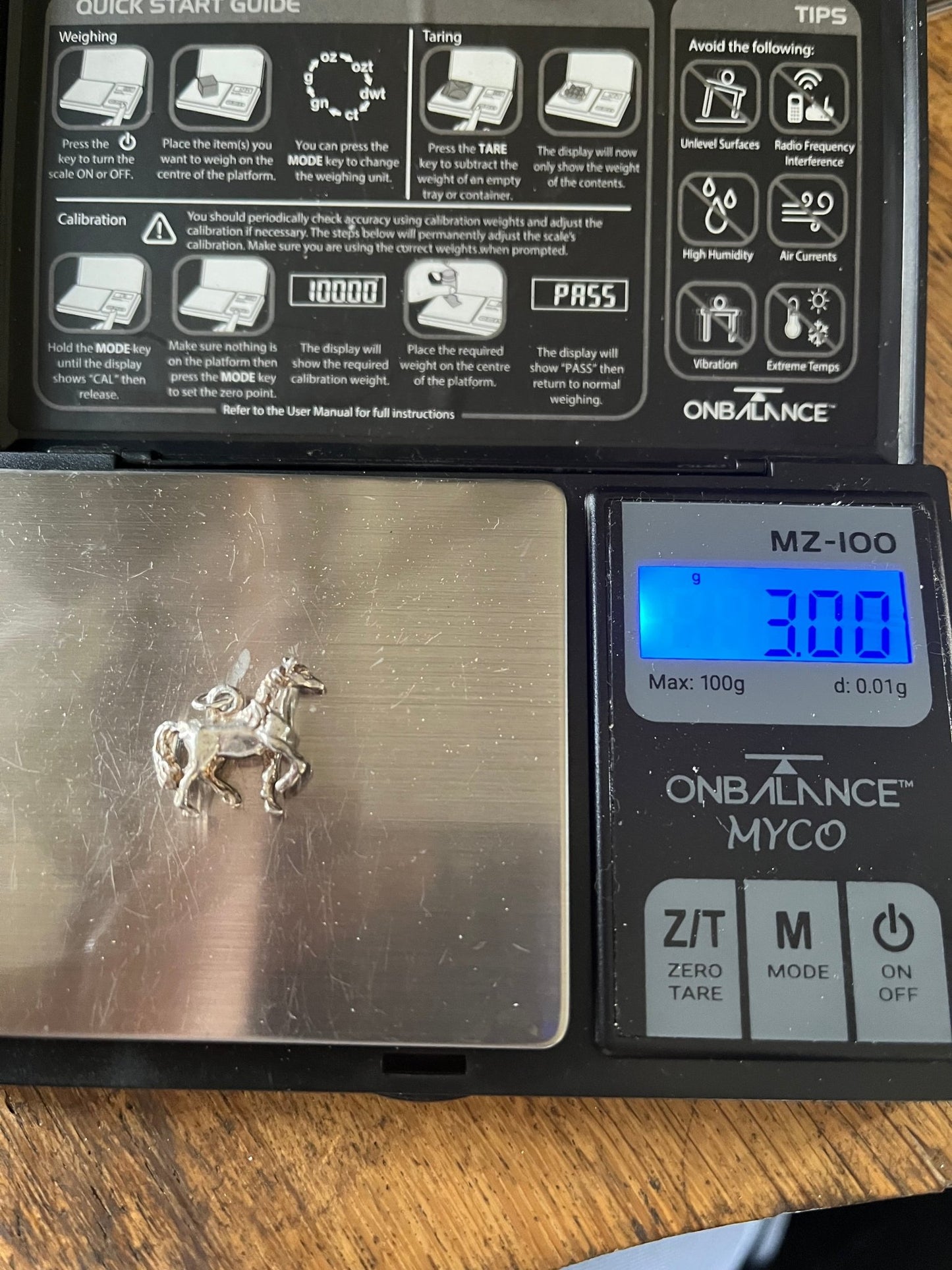 Vintage 1960's Silver Horse Charm - Emily Lisbeth Jewellery