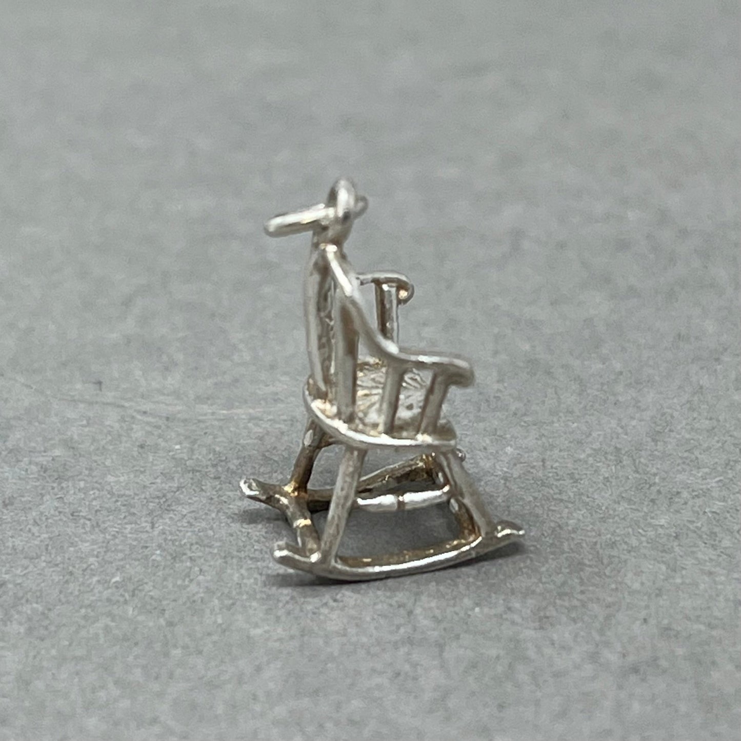 Vintage 1960's Silver Rocking Chair Charm - Emily Lisbeth Jewellery
