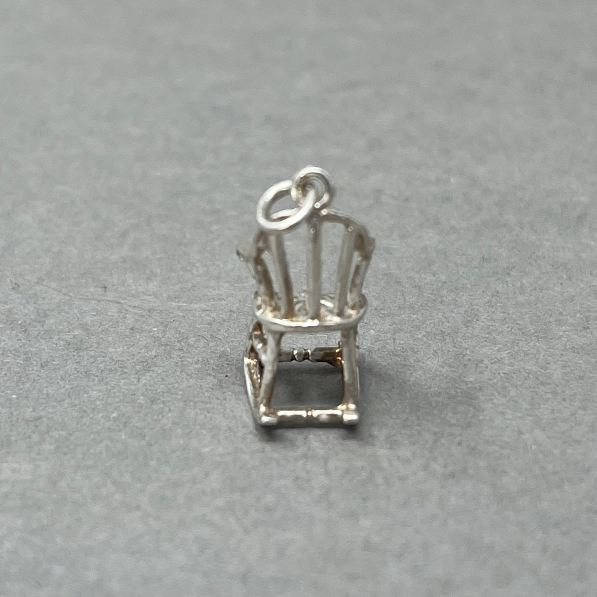 Vintage 1960's Silver Rocking Chair Charm - Emily Lisbeth Jewellery