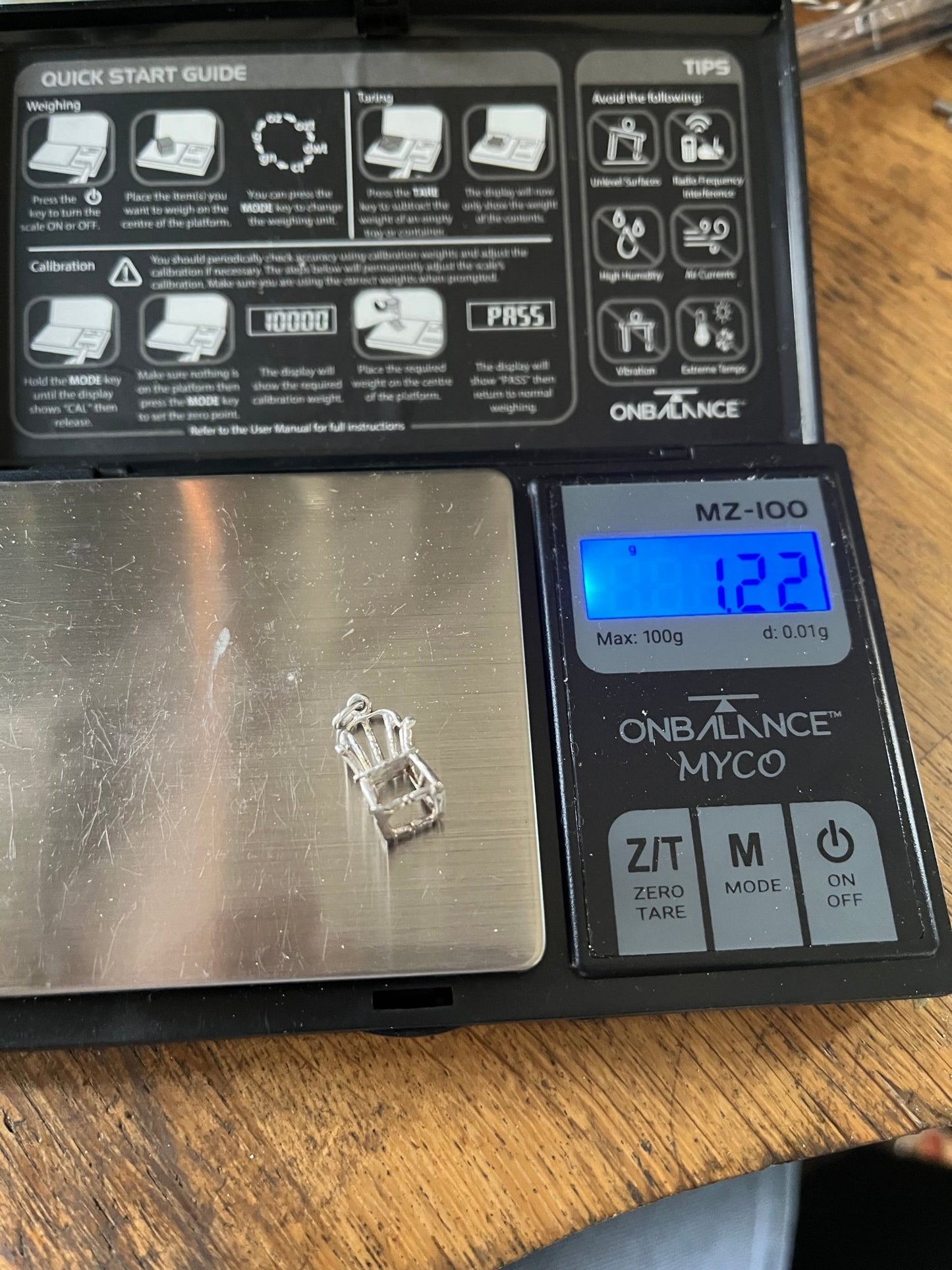 Vintage 1960's Silver Rocking Chair Charm - Emily Lisbeth Jewellery