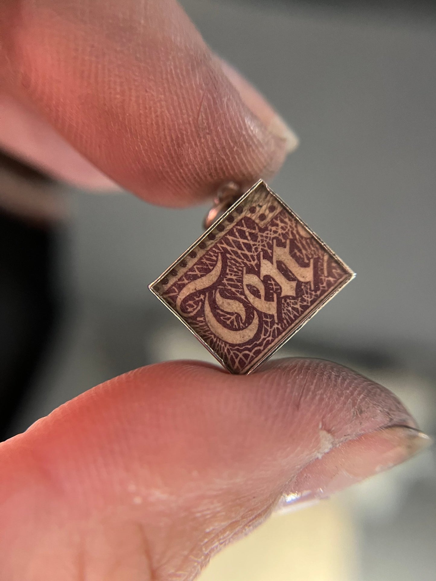 Vintage 1960's Ten Shilling Note Silver Charm - Emily Lisbeth Jewellery