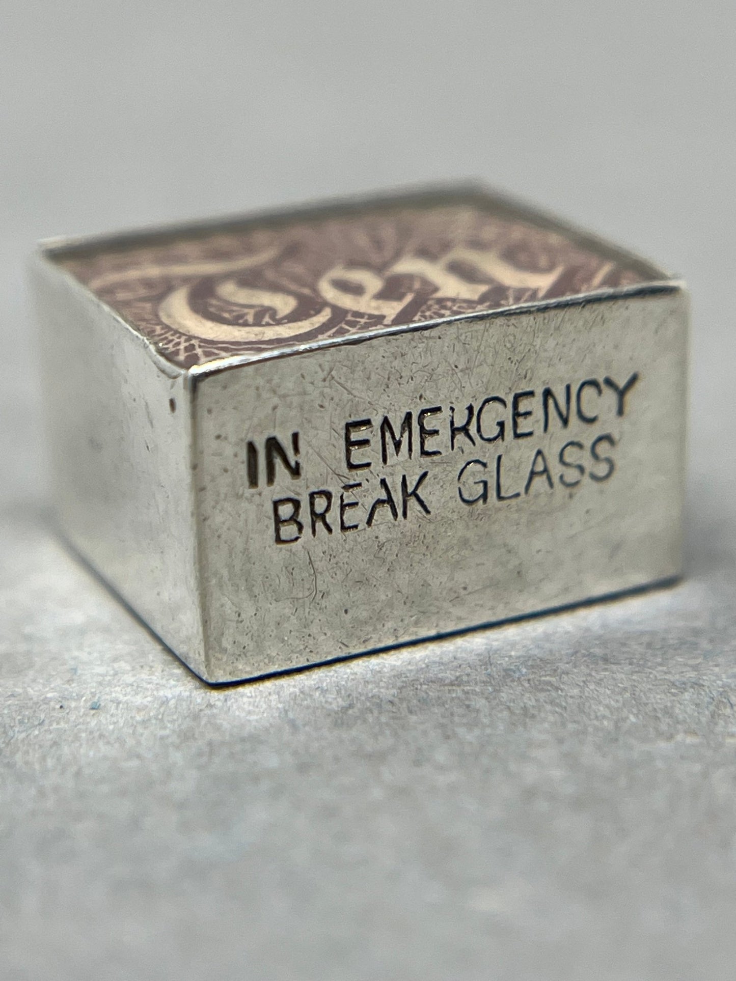 Vintage 1960's Ten Shilling Note Silver Charm - Emily Lisbeth Jewellery